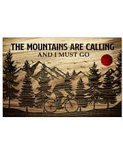 The Mountains Are Calling Cycling 24x16 Poster front