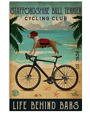 Cycling Club Staffordshire Bull Terrier 11x17 Poster front