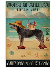 Beach Life Sandy Toes Australian Cattle Dog 11x17 Poster front