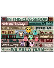 In This Classroom Owls Teacher 24x16 Poster front