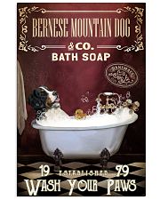 Red Supine Bath Soap Bernese Mountain Dog 11x17 Poster front