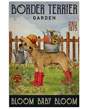 Gardening Bloom Baby Border Terrier 16x24 Poster front