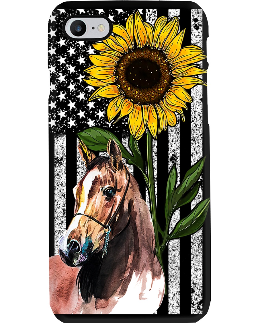 Sunflower Flag Horse Phone Case