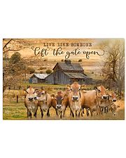 Jersey Cattle Let The Gate Open 24x16 Poster front