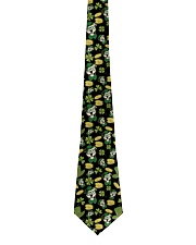 Pit Bull Clover And Coin St Patrick's Day Tie front