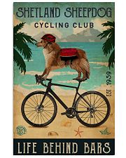 Cycling Club Shetland Sheepdog 11x17 Poster front