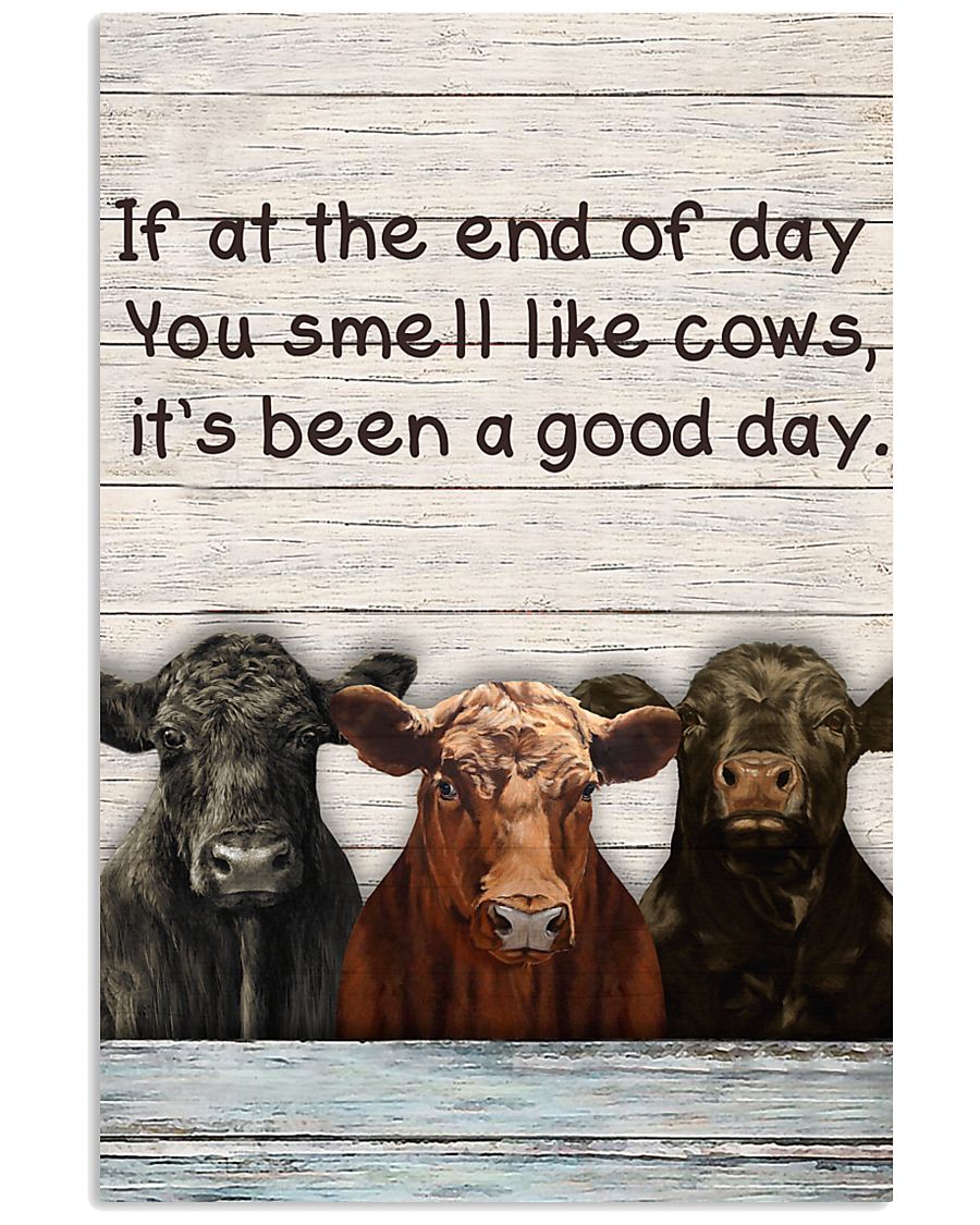 White Pallet You Smell Like Angus Cattle 11x17 Poster