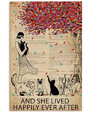 Vintage Dictionary Lived Happily Cats 11x17 Poster front