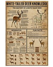 White-Tailed Deer Knowledge 16x24 Poster front
