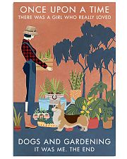 Vintage Once Upon A Time Gardening Corgi 11x17 Poster front