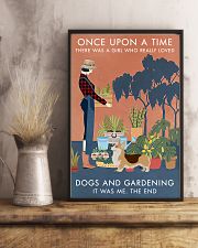 Vintage Once Upon A Time Gardening Corgi 11x17 Poster lifestyle-poster-3