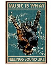Retro Skull Rock Hand Music Feel Sound Like 11x17 Poster front