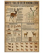 White-Tailed Deer Knowledge 11x17 Poster front