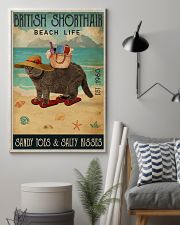 Beach Life Sandy Toes British Shorthair 11x17 Poster lifestyle-poster-1