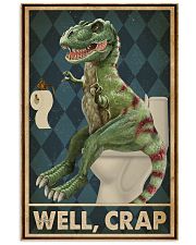 Retro Restroom Dinosaur Well Crap 16x24 Poster front