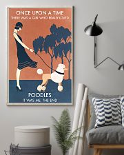 Vintage Girl Once Upon A Time Poodle 11x17 Poster lifestyle-poster-1