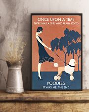 Vintage Girl Once Upon A Time Poodle 11x17 Poster lifestyle-poster-3