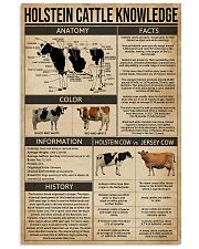 Holstein Cattle Knowledge 16x24 Poster front