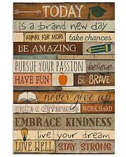 Teacher Today Is A New Brand Day 11x17 Poster front