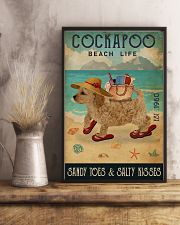 Beach Life Sandy Toes Cockapoo 11x17 Poster lifestyle-poster-3