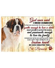 God Once Said St Bernard 17x11 Poster front