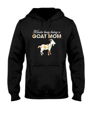 Kinda Busy Being A Goat Mom Hooded Sweatshirt thumbnail