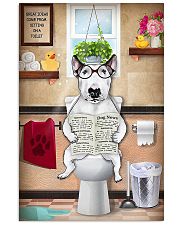Bull Terrier Reading Dog News 11x17 Poster front