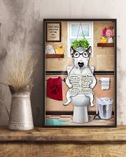 Bull Terrier Reading Dog News 11x17 Poster lifestyle-poster-3
