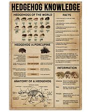 Hedgehog Knowledge 11x17 Poster front