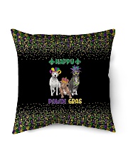 Happy Pawdi Gras Pit Bull Indoor Pillow - 16” x 16” thumbnail