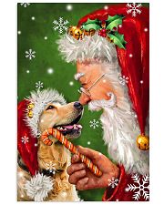 Golden Retriever Smile With Santa Christmas 11x17 Poster front