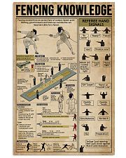 Fencing Knowledge 11x17 Poster front