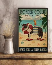 Vintage Beach Cocktail Life Border Collie 16x24 Poster lifestyle-poster-3