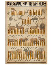 Game And Ammo Hunting Cartridges 11x17 Poster front