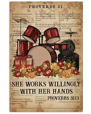 Catchphrase Works Willingly With Hand Drum 11x17 Poster front