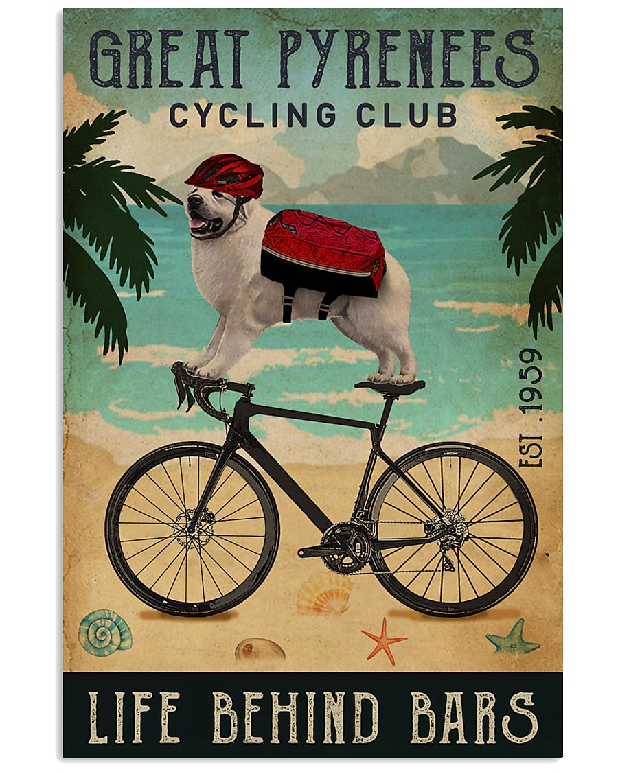 Cycling Club Great Pyrenees 11x17 Poster