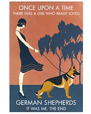Vintage Girl Once Upon A Time German Shepherd 11x17 Poster front