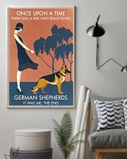 Vintage Girl Once Upon A Time German Shepherd 11x17 Poster lifestyle-poster-1