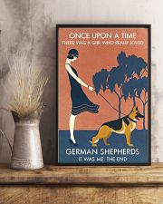 Vintage Girl Once Upon A Time German Shepherd 11x17 Poster lifestyle-poster-3