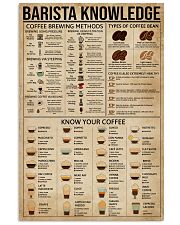 Barista Knowledge 11x17 Poster front