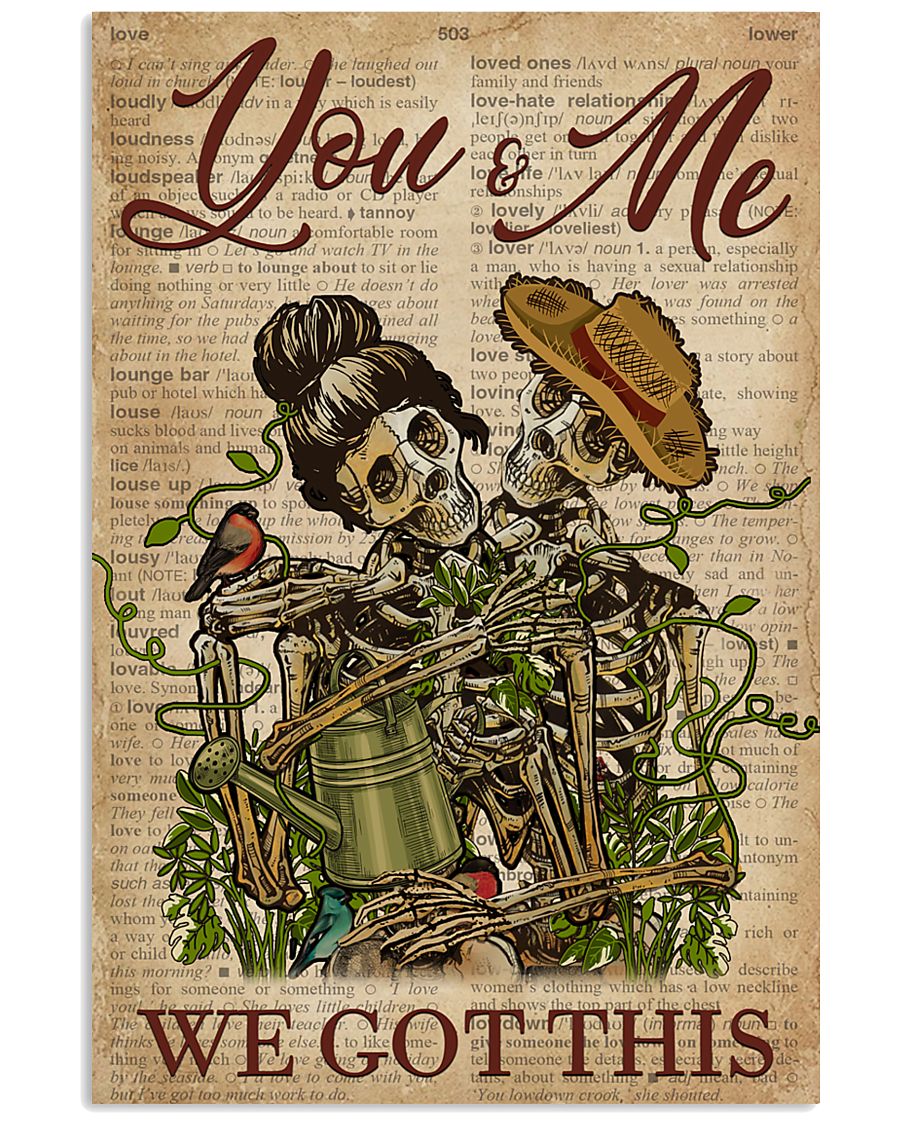 Dictionary We Got This Skull Couple 11x17 Poster
