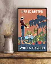 Vintage Life Better With Gardening 11x17 Poster lifestyle-poster-3
