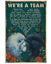 Retro We're A Team Lion 16x24 Poster front