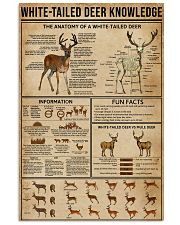 White-Tailed Deer Knowledge 11x17 Poster front