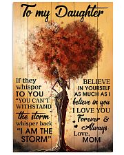 Mom To Daughter Withstand The Storm Black Tree 16x24 Poster front