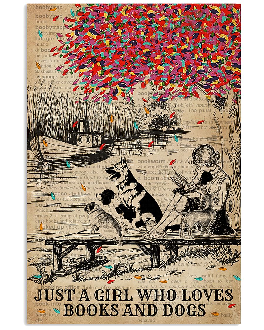 Dictionary Who Loves Dogs And Books 11x17 Poster