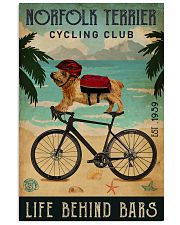 Cycling Club Norfolk Terrier 11x17 Poster front