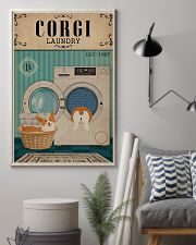 Corgi Dog And Laundry 11x17 Poster lifestyle-poster-1