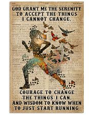 God grant me Dictionary Blue Running 11x17 Poster front