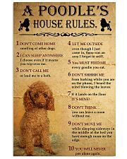 A Poodle's House Rules 11x17 Poster front